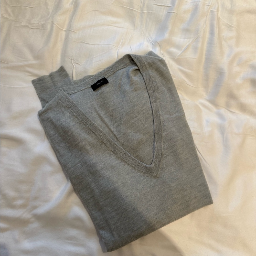 Joseph Gray V-Neck Sweater